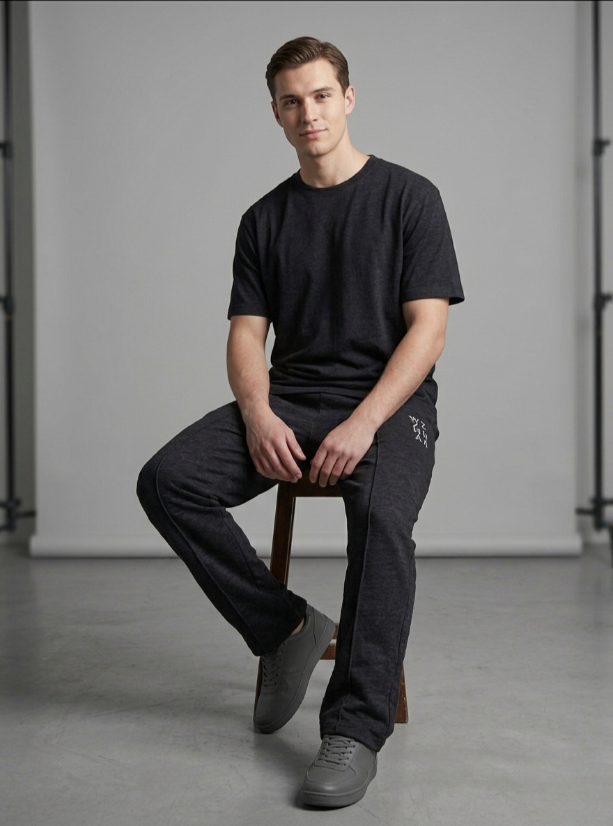 Relaxed Fit Pants - Black