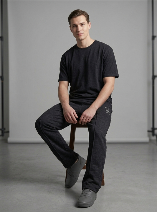 Relaxed Fit Pants - Black