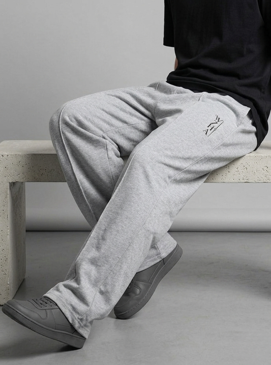 Relaxed Fit Pants - Grey