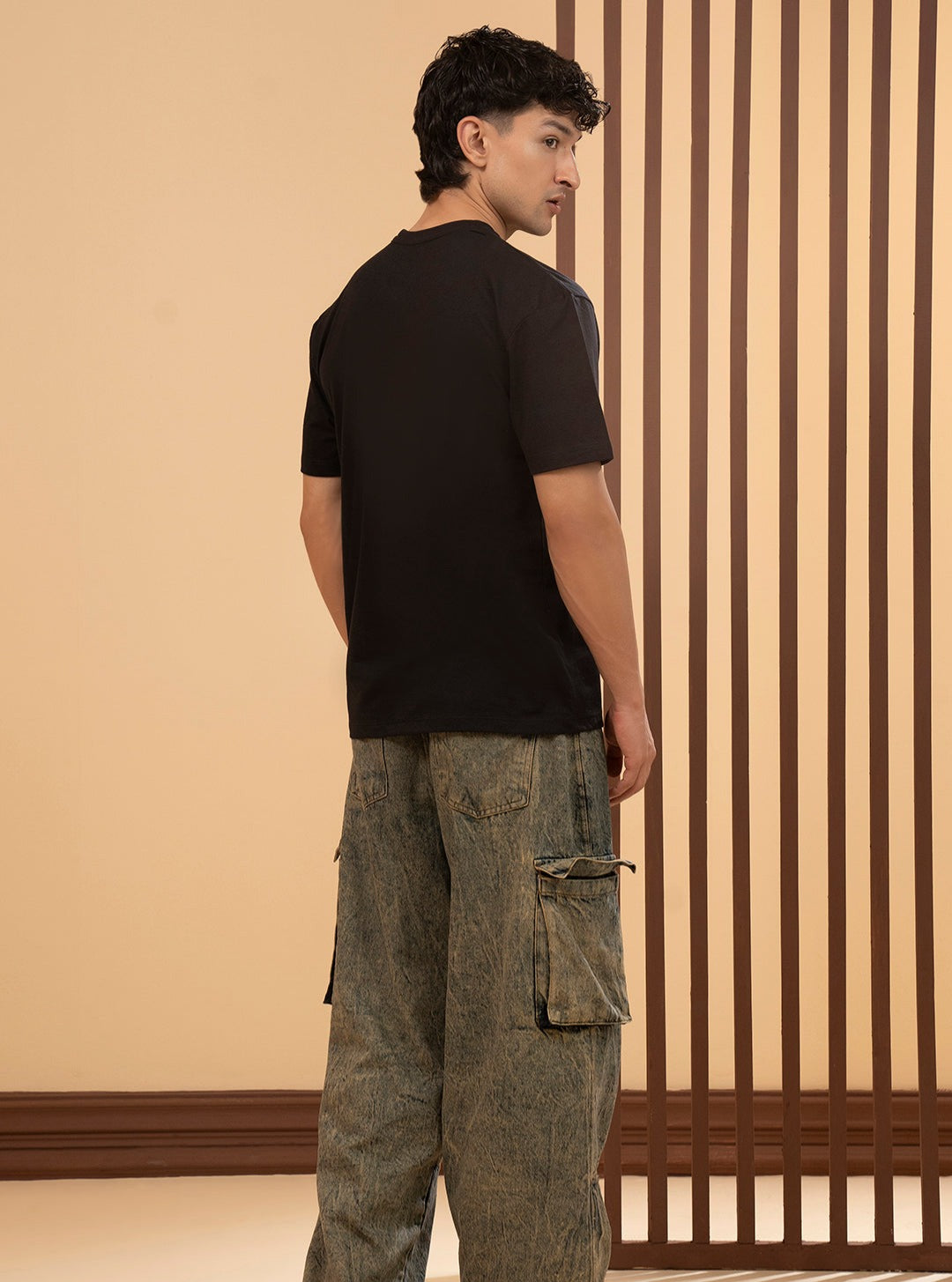WZHA Signature Essential Black T-Shirt for Men