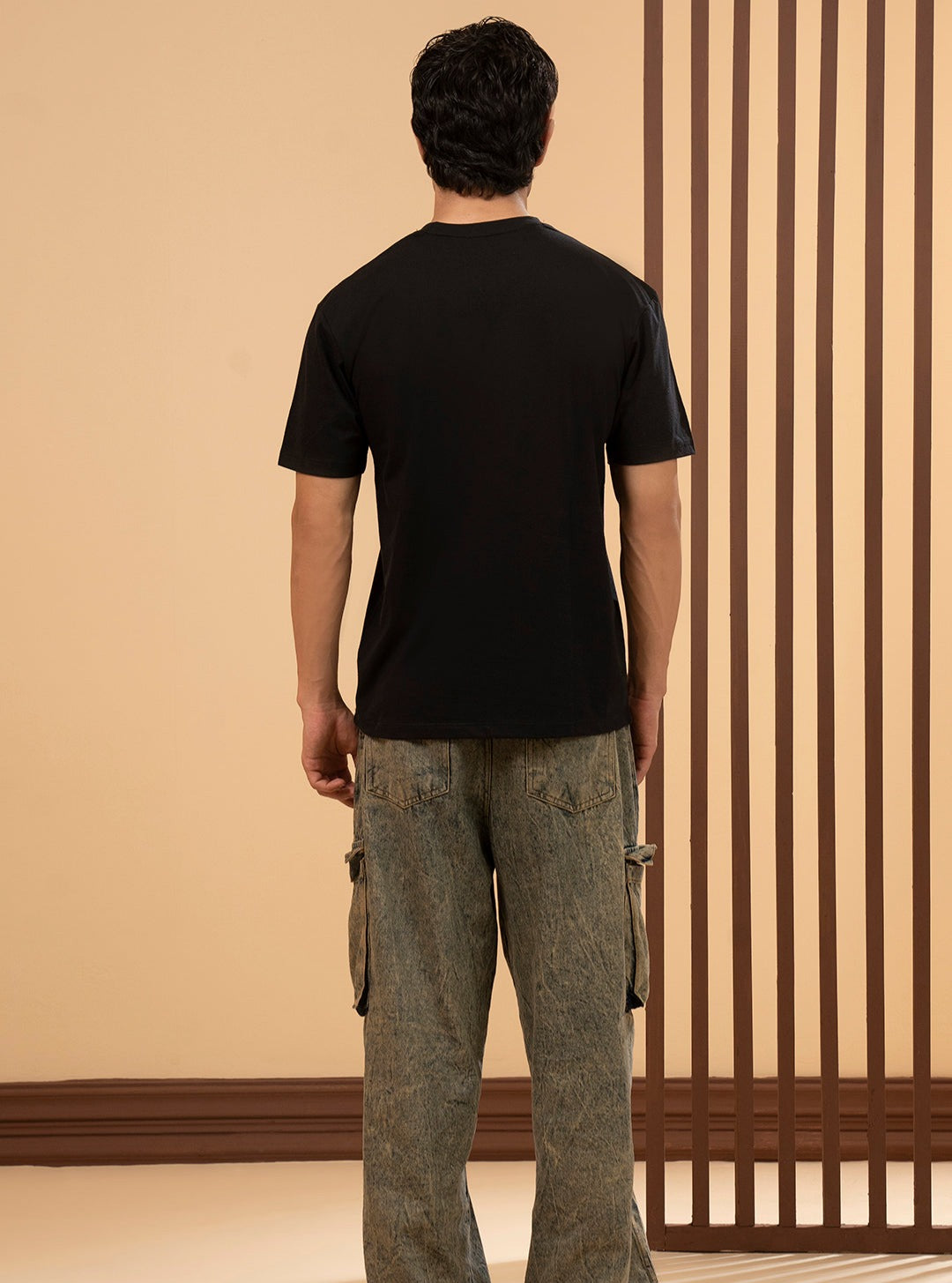 WZHA Signature Essential Black T-Shirt for Men